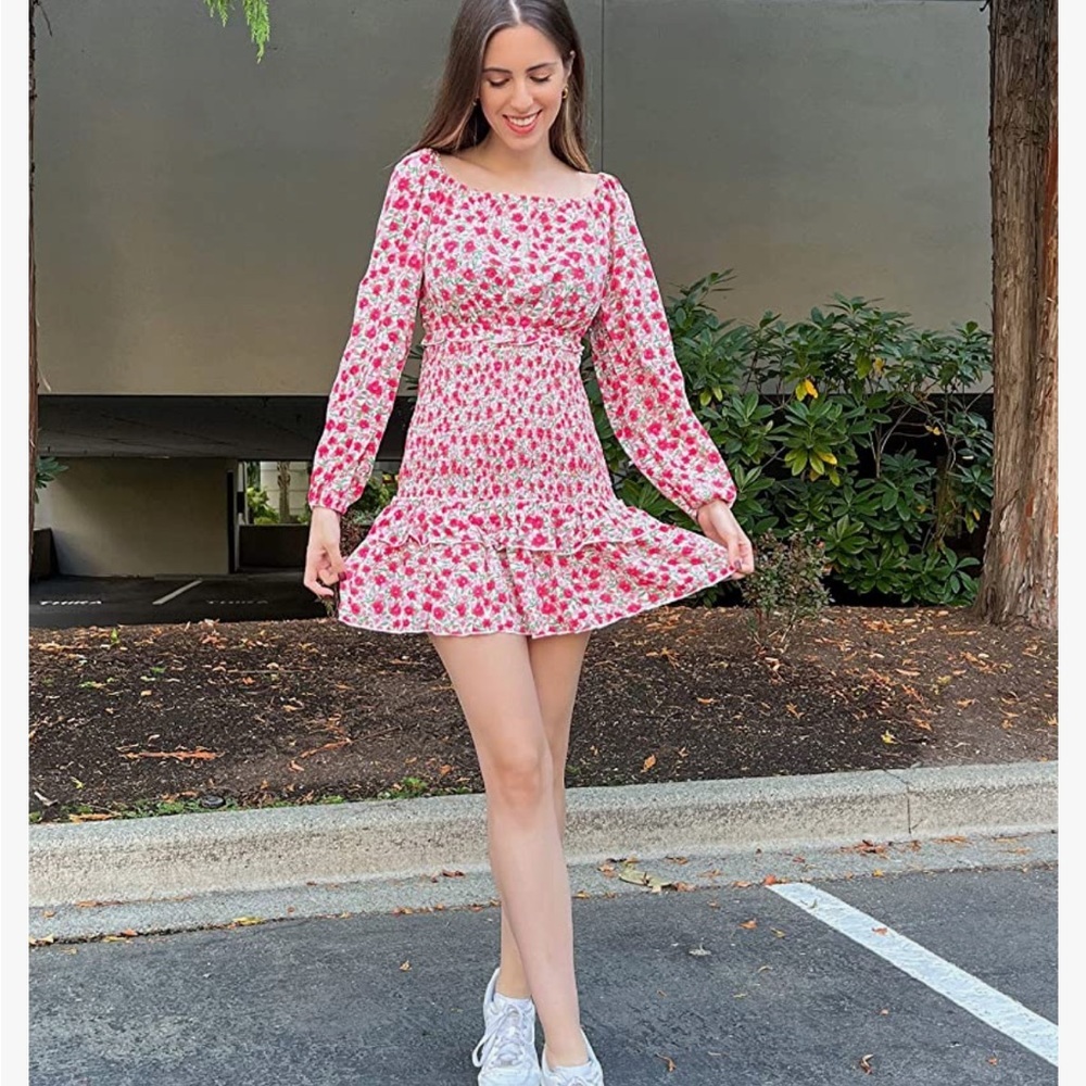Long Sleeve Spring Summer Dress - Picture 5 of 6